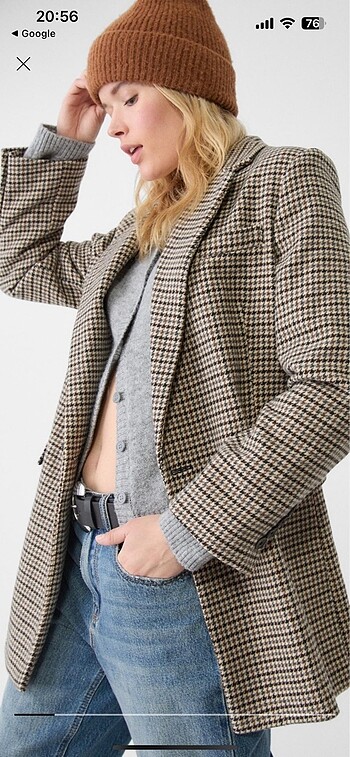 Pull & Bear Kaşe Kaban
