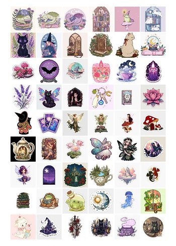 Diğer Magic Theme Sticker Seti 108 Adet