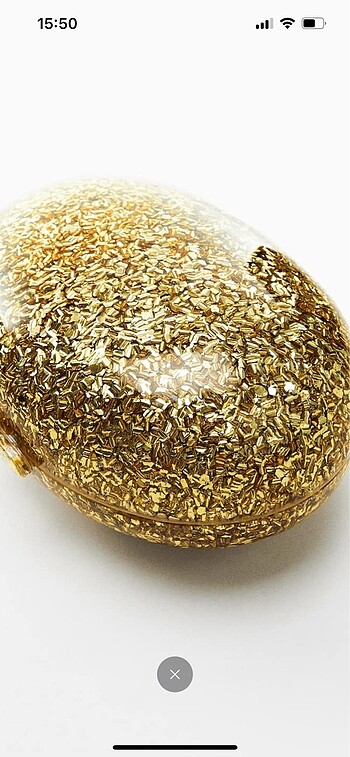 Beden altın Renk Mango çanta