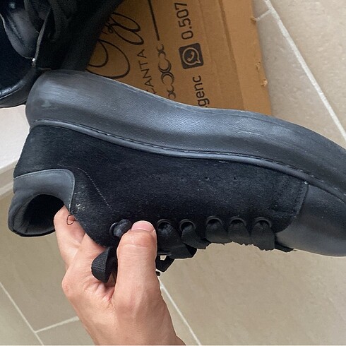 39 Beden siyah Renk Kadın yüksek taban sneaker