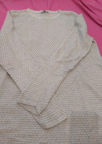 Cos Kadın Beyaz Örgü Triko Sweatshirt