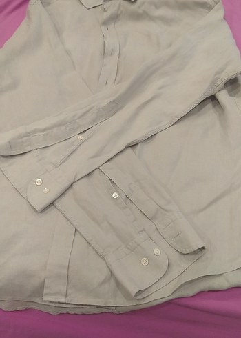 Bej Keten Düğmeli erkek - Görsel 2