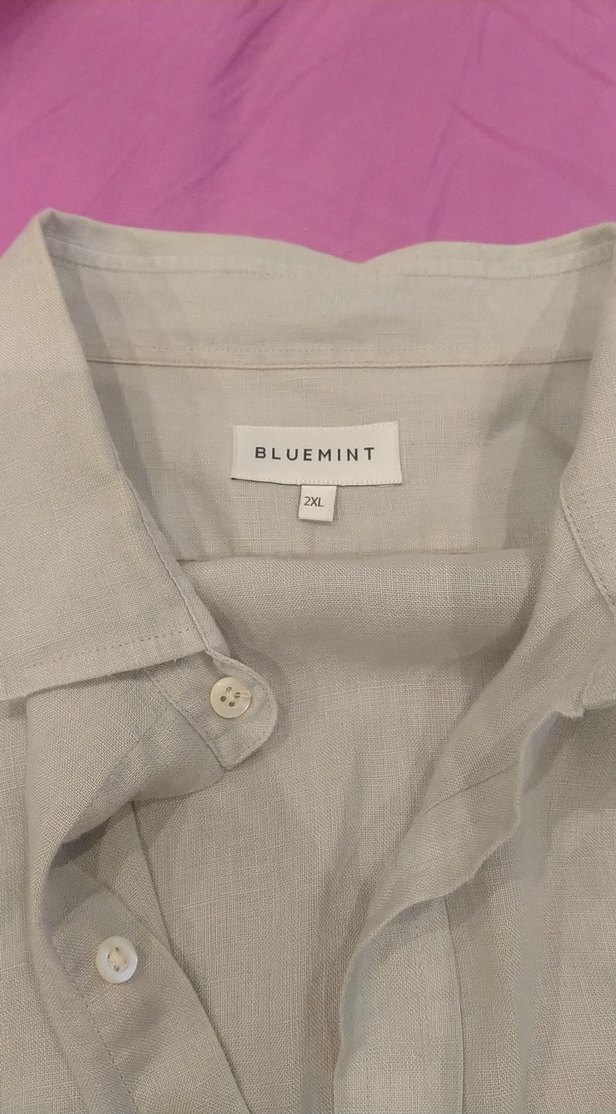 Bej Keten Düğmeli erkek - Görsel 3