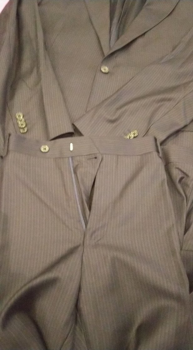 Erkek Gri Düğmeli Regular Fit Takım Elbise - Görsel 3