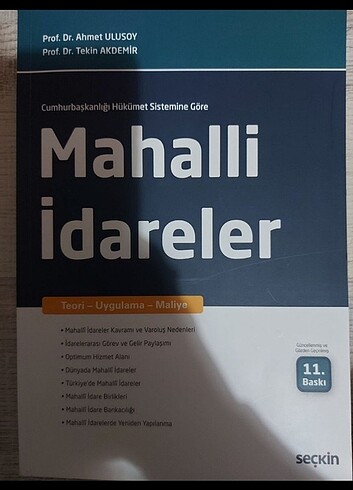 Mahalli İdareler Ahmet Ulusoy