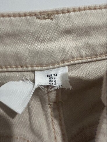 34 Beden ten rengi Renk H&M jean