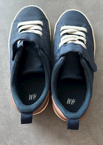 31 Beden mavi Renk Erkek Çocuk Mavi Sneaker Velcro Bantlı