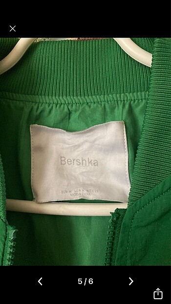 m Beden yeşil Renk BERSHKA bomber ceket