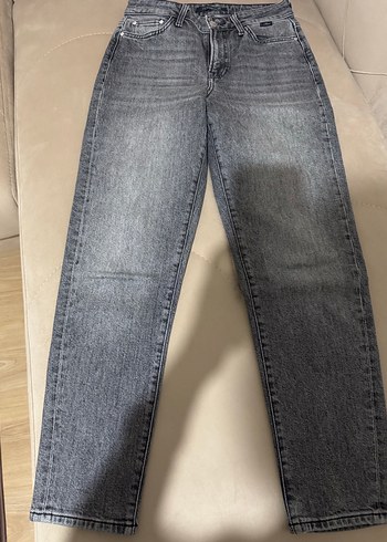 Gri Renk Kadın Jean - Görsel 6