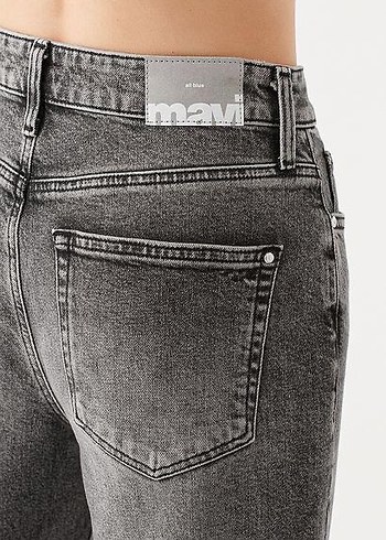 Gri Renk Kadın Jean - Görsel 2