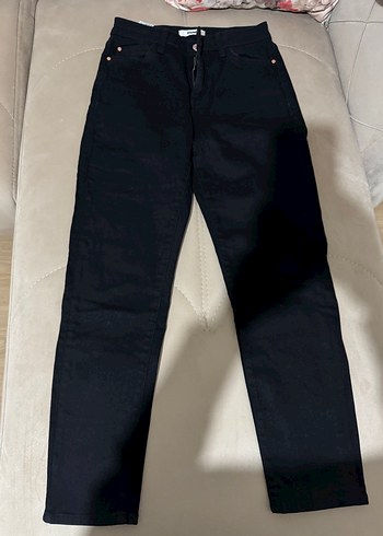 Siyah Kadın Kot Pantolon - Görsel 5