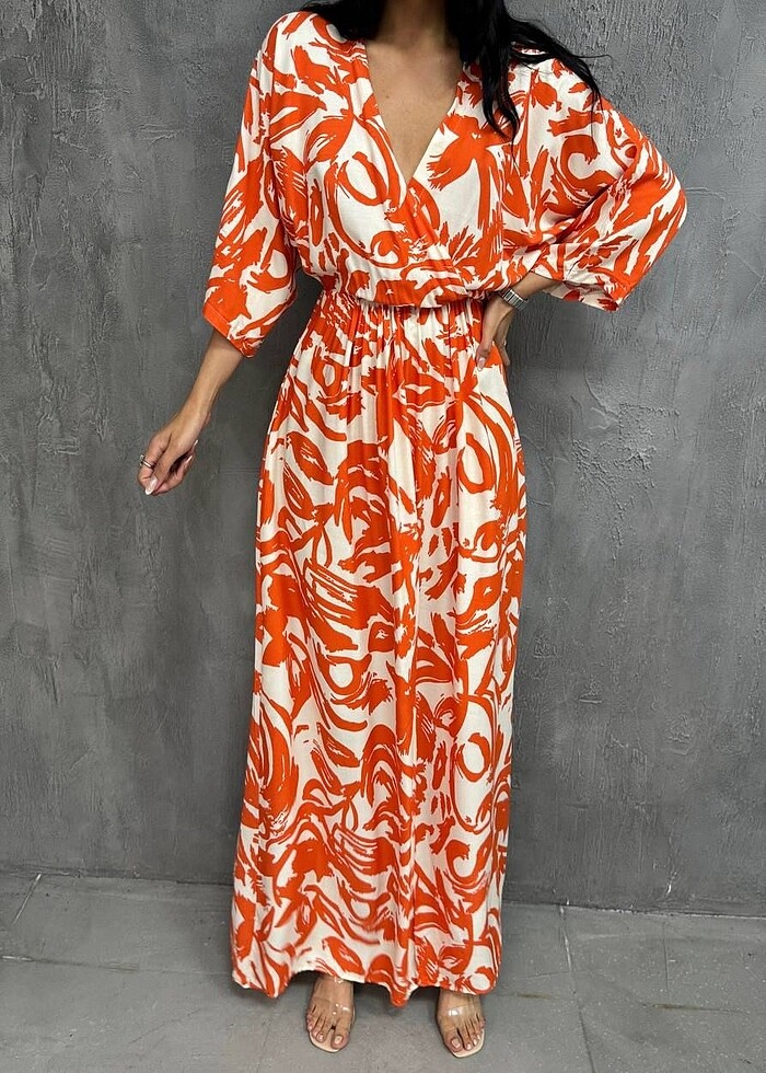 Elbise uzun yırtmaçlı - Görsel 3