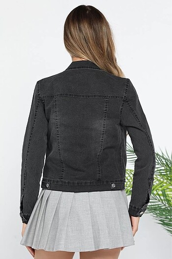 Kadın kot ceket jean 44 beden - Görsel 2