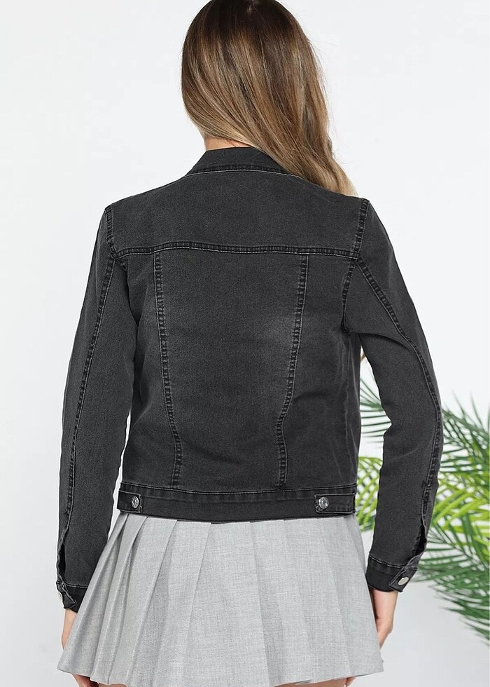 Kadın kot ceket jean 44 beden - Görsel 2