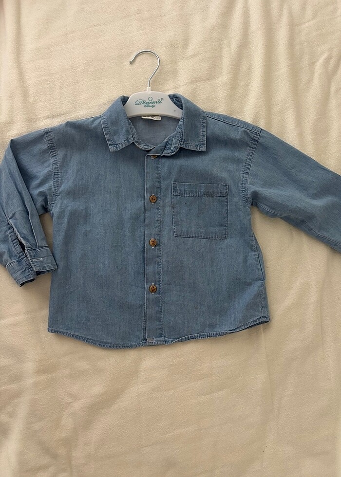 Erkek çocuk kot gömlek  ceket - Görsel 4