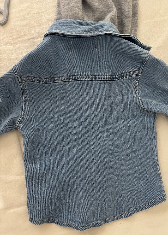 Erkek bebek kot ceket - Görsel 4