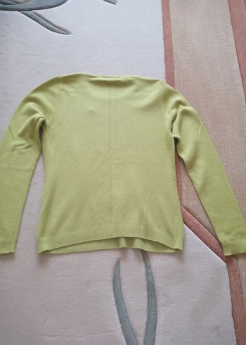 Kadın Yeşil Örme Uzun Kollu Kazak - Görsel 7