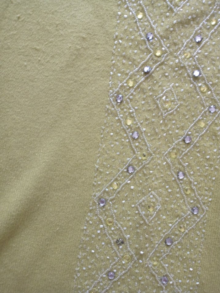 Kadın Yeşil Örme Uzun Kollu Kazak - Görsel 5