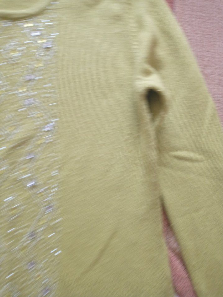 Kadın Yeşil Örme Uzun Kollu Kazak - Görsel 3