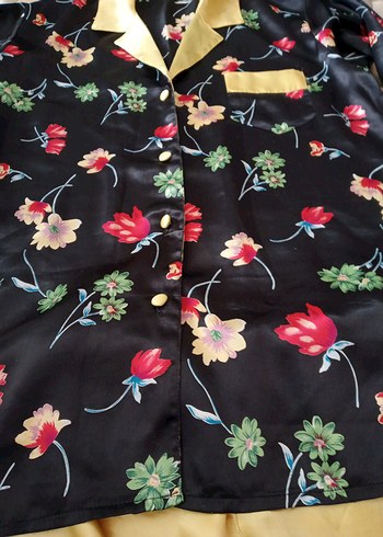 Kadın Vintage Mini Pijama Takımı - Görsel 11