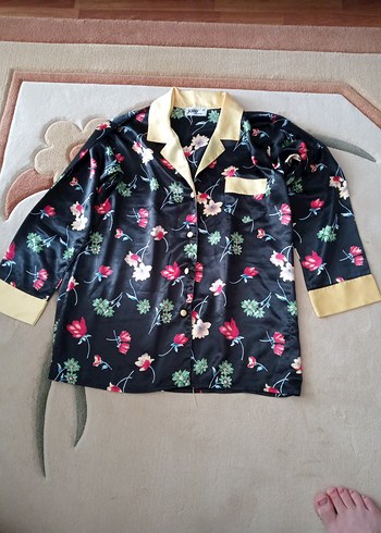 Kadın Vintage Mini Pijama Takımı - Görsel 7