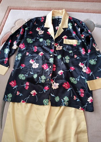 Kadın Vintage Mini Pijama Takımı - Görsel 8