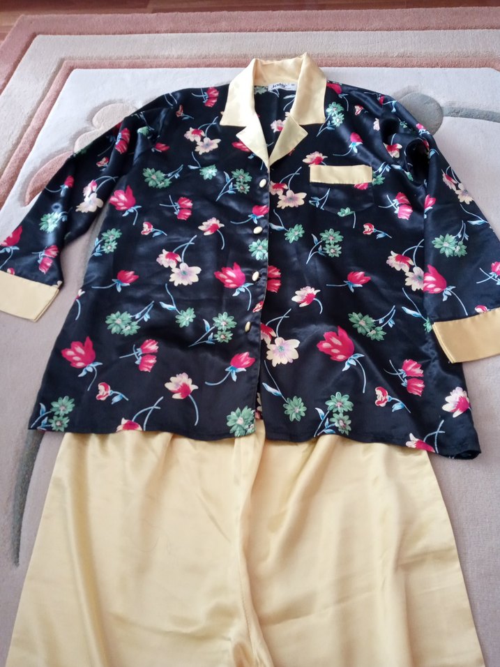 Kadın Vintage Mini Pijama Takımı - Görsel 4