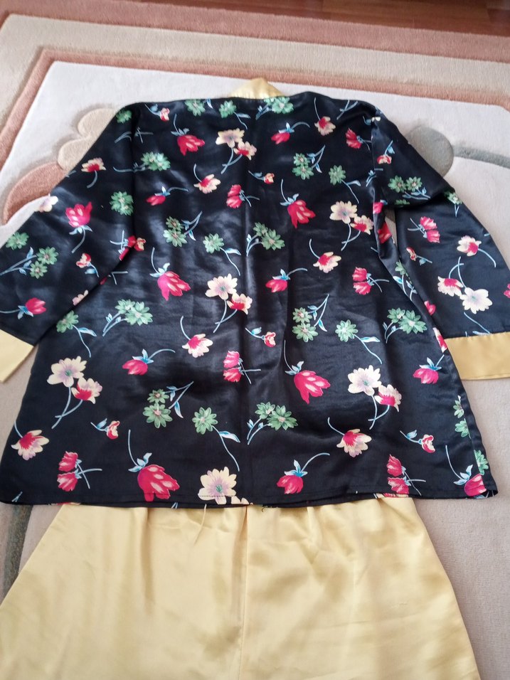 Kadın Vintage Mini Pijama Takımı - Görsel 3