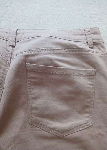 Bej Kadın Kumaş Pantolon Midi Boy - Görsel 7