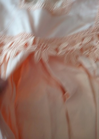 Pembe Uzun Kollu Midi Gecelik - Görsel 4