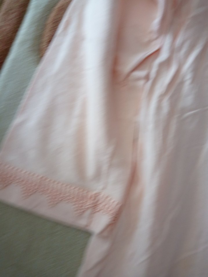 Pembe Uzun Kollu Midi Gecelik - Görsel 3