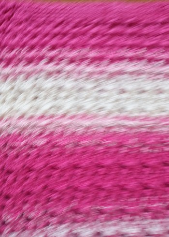 Pembe Çizgili Uzun Kollu Triko Kazak - Görsel 5