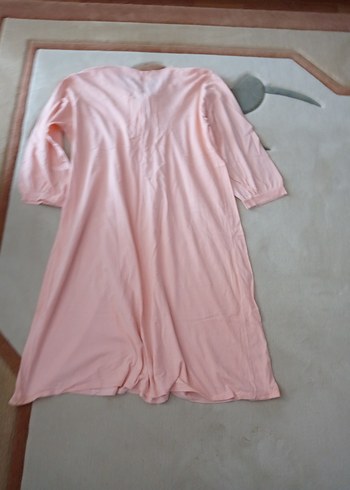 Pudra Renkli Midi Kadın Gecelik - Görsel 5