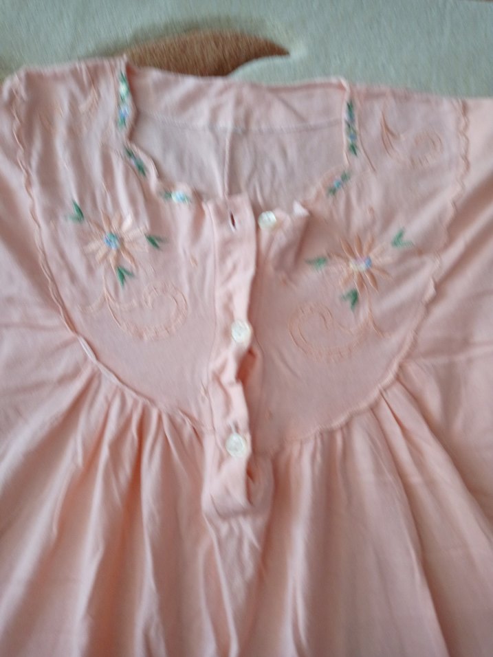 Pudra Renkli Midi Kadın Gecelik - Görsel 2