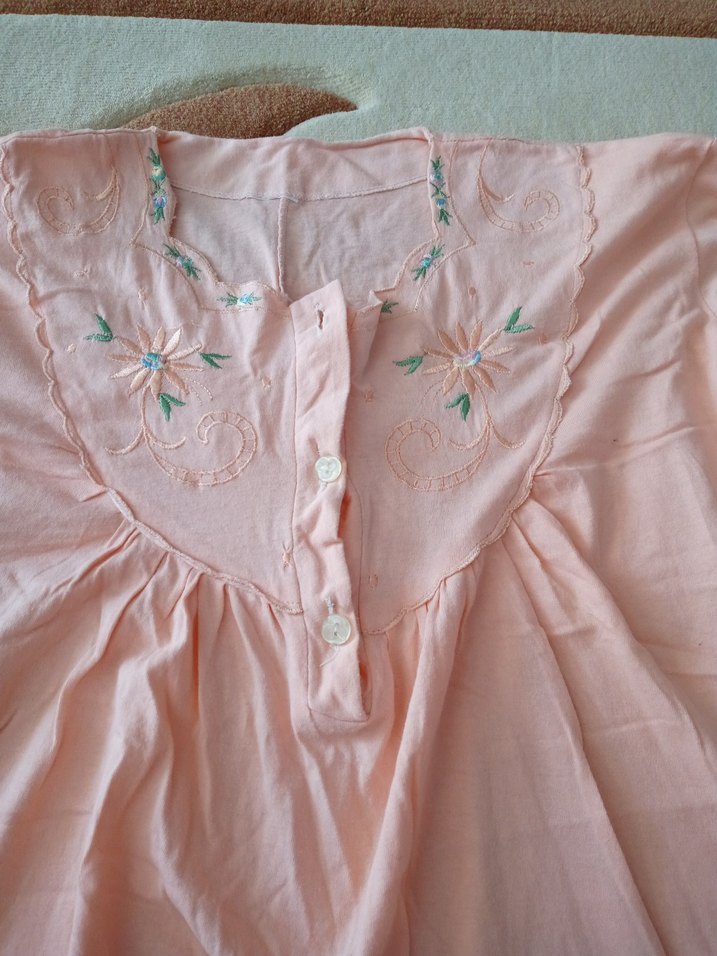 Pudra Renkli Midi Kadın Gecelik - Görsel 4