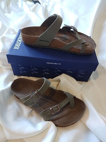 39 Beden haki Renk Birkenstock Kadın Terlik