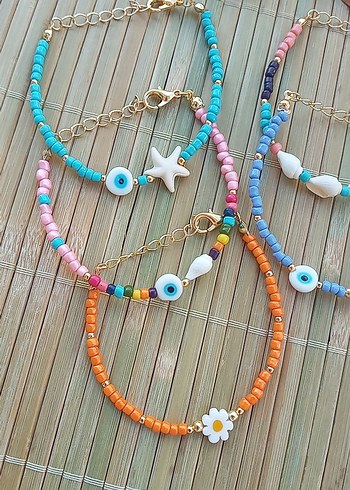 Accessorize Renkli Boncuklu Bohem Bileklik Seti