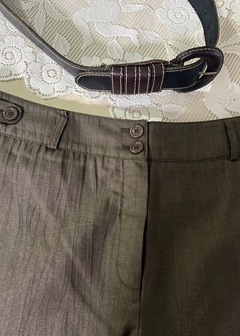 Kahverengi  Kadın Pantolon - Görsel 7