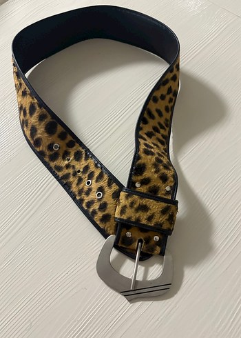 Leopar Desenli Tokalı Kadın Kemer - Görsel 2
