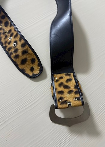 Leopar Desenli Tokalı Kadın Kemer - Görsel 3
