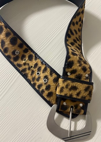 Leopar Desenli Tokalı Kadın Kemer - Görsel 7