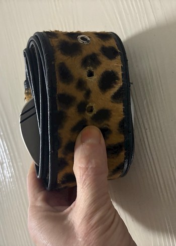 Leopar Desenli Tokalı Kadın Kemer - Görsel 9