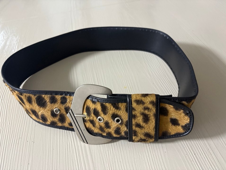 Leopar Desenli Tokalı Kadın Kemer - Görsel 4