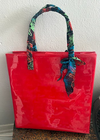 Parlak Kırmızı Kadın Çanta - Görsel 10