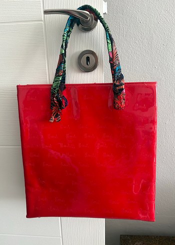 Parlak Kırmızı Kadın Çanta - Görsel 7