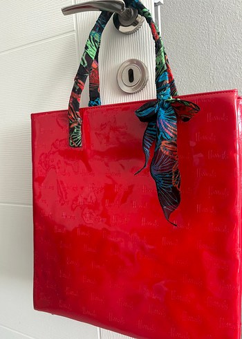 Parlak Kırmızı Kadın Çanta - Görsel 13
