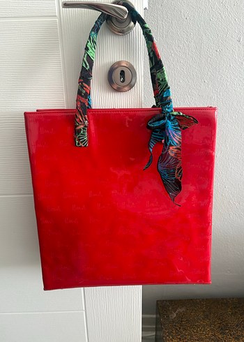 Parlak Kırmızı Kadın Çanta - Görsel 15