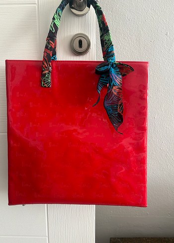 Parlak Kırmızı Kadın Çanta - Görsel 5