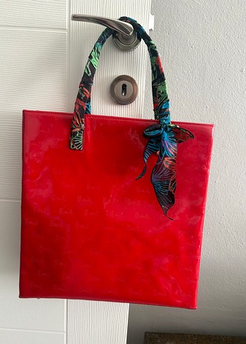 Parlak Kırmızı Kadın Çanta - Görsel 8