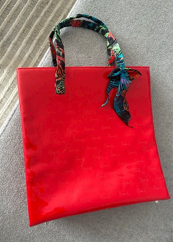 Parlak Kırmızı Kadın Çanta - Görsel 14